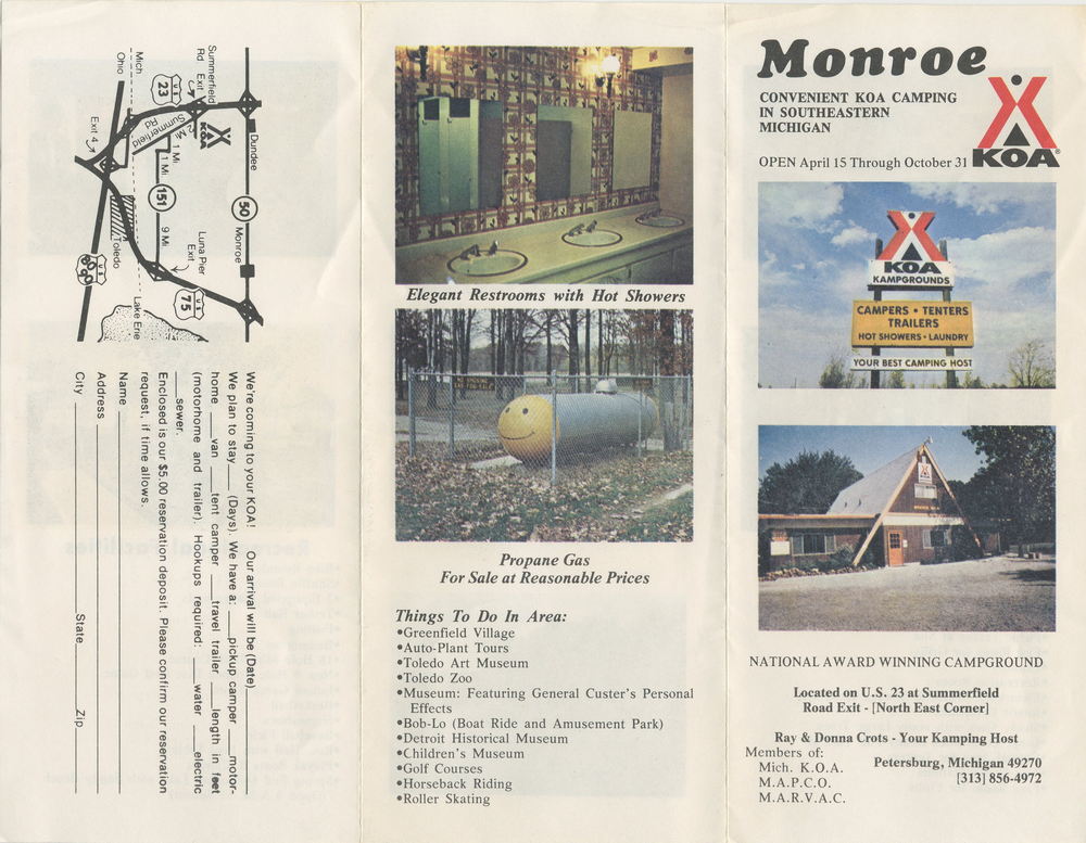 Petersburg KOA - Vintage Flyer (newer photo)